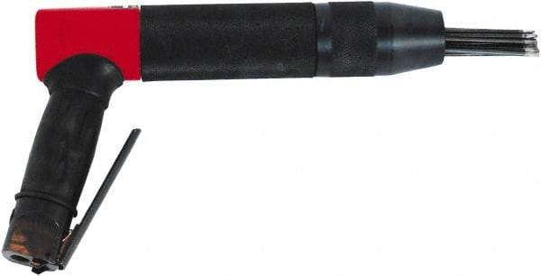 Chicago Pneumatic - 2,400 BPM, 0.92" Bore Diam, Pneumatic Pistol Grip Needle Scaler - 7" Needle Length, 4.2 CFM, 90 psi, 1/4 NPT Inlet - USA Tool & Supply