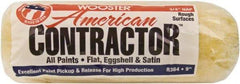 Wooster Brush - 3/4" Nap, 9" Wide Paint Roller - Rough Texture, Synthetic Knit - USA Tool & Supply