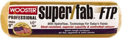 Wooster Brush - 1/2" Nap, 9" Wide Paint Roller - Semi-Rough Texture, Synthetic Knit - USA Tool & Supply