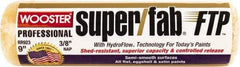 Wooster Brush - 3/8" Nap, 9" Wide Paint Roller - Medium Texture, Synthetic Knit - USA Tool & Supply