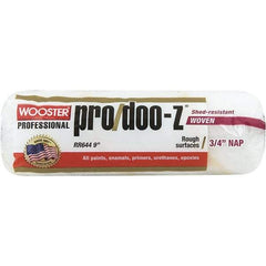 Wooster Brush - 3/4" Nap, 9" Wide Paint Roller - Rough Texture, Woven - USA Tool & Supply