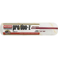 Wooster Brush - 3/4" Nap, 12" Wide Paint Roller - Rough Texture, Woven - USA Tool & Supply