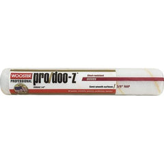 Wooster Brush - 3/8" Nap, 14" Wide Paint Roller - Medium Texture, Woven - USA Tool & Supply