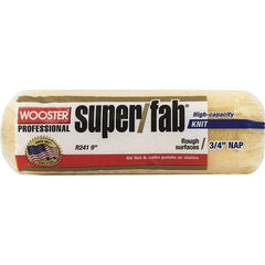 Wooster Brush - 3/4" Nap, 9" Wide Paint Roller - Rough Texture, Synthetic Knit - USA Tool & Supply