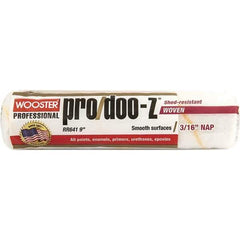 Wooster Brush - 3/16" Nap, 9" Wide Paint Roller - Smooth Texture, Woven - USA Tool & Supply