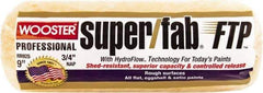 Wooster Brush - 3/4" Nap, 9" Wide Paint Roller - Rough Texture, Synthetic Knit - USA Tool & Supply