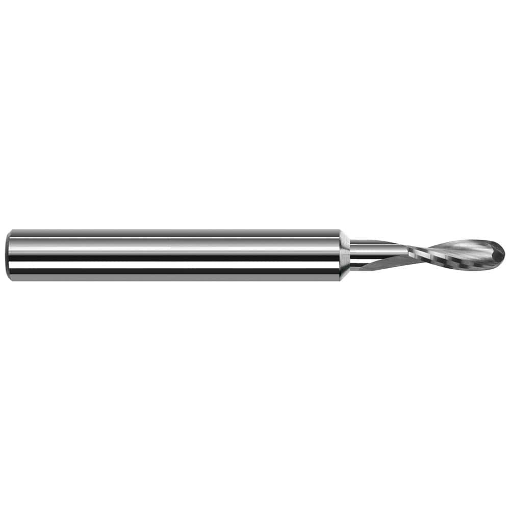 Harvey Tool - Ball End Mills; Mill Diameter (Inch): 3/16 ; Mill Diameter (Decimal Inch): 0.1875 ; Number of Flutes: 2 ; Length of Cut (Decimal Inch): 0.5700 ; Material: Solid Carbide ; Overall Length (Inch): 2 - Exact Industrial Supply