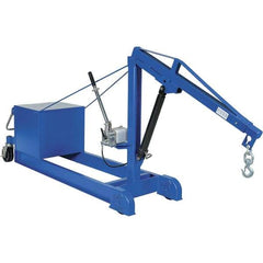 Vestil - 2,000 Lb Load Capacity, Steel Counter Balanced Floor Crane - 5' 17/64" Span - USA Tool & Supply