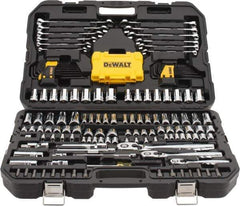 DeWALT - 168 Piece 1/4 & 3/8" Drive Mechanic's Tool Set - Comes in Blow Molded Case - USA Tool & Supply