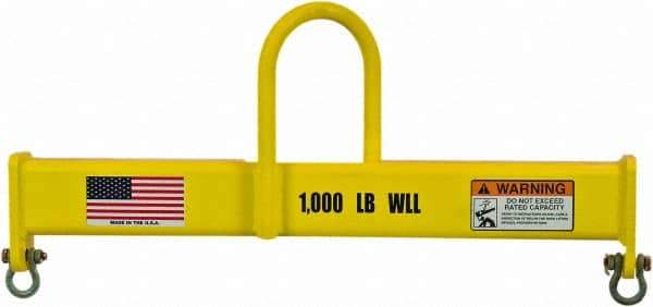 Machining & Welding - 2,000 Lb Capacity Lifting Beam - USA Tool & Supply
