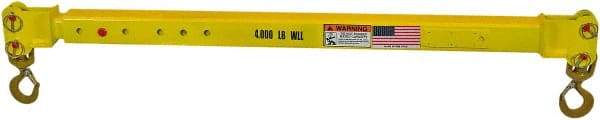 Machining & Welding - 10,000 Lb Capacity Adjustable Spread Telescoping Beam - USA Tool & Supply