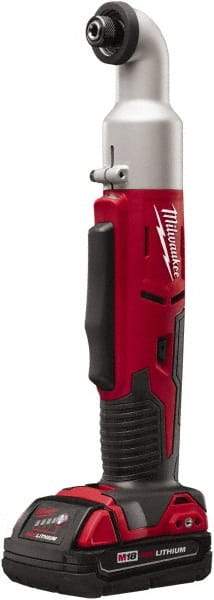 Milwaukee Tool - 18 Volt, 1/4" Drive, 30, 60 Ft/Lb Torque, Cordless Impact Driver - Inline Handle, 1500, 2250 RPM, 1 Lithium-Ion Battery Included - USA Tool & Supply