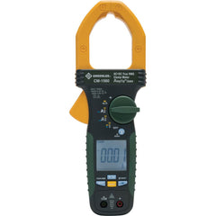 Greenlee - Clamp Meters; Clamp Meter Type: Voltage ; Measures: Capacitance; Current; Frequency; Resistance; Voltage ; Jaw Style: Clamp On ; Jaw Capacity (Decimal Inch): 2.0000 ; CAT Rating: CAT III; CAT IV ; Maximum DC Voltage: 1000 - Exact Industrial Supply