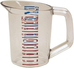 Rubbermaid - 0.5 Quart Polycarbonate Measuring Cup - 25 ml Graduation - USA Tool & Supply