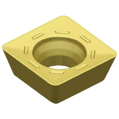 Kennametal - SDHT09T308 422 Grade KCSM40 Carbide Milling Insert - TiN Finish, 3.97mm Thick, 3/8" Inscribed Circle, 0.8mm Corner Radius - USA Tool & Supply
