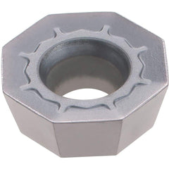 Kennametal - ODET040304 44 Grade SP6519 Carbide Milling Insert - TiAlN Finish, 0.187" Thick, 1/2" Inscribed Circle - USA Tool & Supply