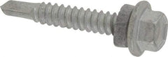 Buildex - 1/4", Hex Washer Head, Hex Drive, 1-1/2" Length Under Head, #3 Point, Self Drilling Screw - Steel - USA Tool & Supply