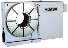 Yuasa - 1 Spindle, 25 Max RPM, 15.75" Table Diam, 2 hp, Horizontal & Vertical CNC Rotary Indexing Table - 500 kg (1100 Lb) Max Horiz Load, 281.94mm Centerline Height - USA Tool & Supply