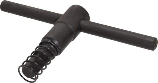 Gibraltar - 5" Chuck Diam Compatibility, Lathe Chuck Key - Compatible with 3-Jaw Chucks, Self Ejecting, 3.35" Body Length, 0.393" Actual Key Square Size - USA Tool & Supply