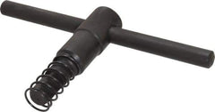 Gibraltar - 5" Chuck Diam Compatibility, Lathe Chuck Key - Compatible with 3-Jaw Chucks, Self Ejecting, 3.35" Body Length, 0.393" Actual Key Square Size - USA Tool & Supply