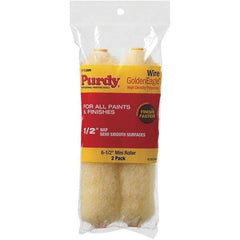 Purdy - 1/2" Nap, 6-1/2" Wide Paint Roller Cover - Semi-Smooth Texture, High Density Polyester - USA Tool & Supply