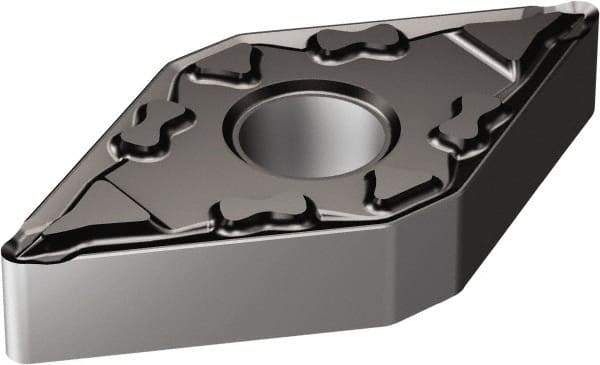 Sandvik Coromant - DNMG443 MF Grade 1105 Carbide Turning Insert - TiAlN2 Finish, 55° Diamond, 1/2" Inscr Circle, 1/4" Thick, 3/64" Corner Radius - USA Tool & Supply