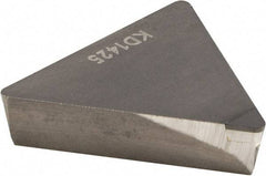 Kennametal - TPG432 Grade KD1425 Polycrystalline Diamond (PCD) Turning Insert - Uncoated, 60° Triangle, 1/2" Inscr Circle, 3/16" Thick, 1/32" Corner Radius - USA Tool & Supply