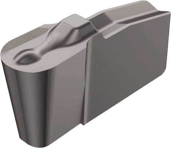 Sandvik Coromant - 20N151.2 4U Grade 525, 2mm Cutting Width Carbide Grooving Insert - 1mm Max Depth of Cut, Neutral, 1mm Corner Radius, Uncoated - USA Tool & Supply