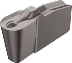 Sandvik Coromant - 20N151.2 4U Grade 525, 2mm Cutting Width Carbide Grooving Insert - 1mm Max Depth of Cut, Neutral, 1mm Corner Radius, Uncoated - USA Tool & Supply