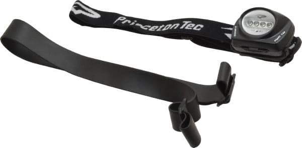 Princeton Tec - LED Bulb, 78 Lumens, Hands-free Flashlight - Black Plastic Body, 3 AAA Batteries Not Included - USA Tool & Supply