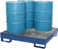 Enpac - Spill Pallets, Platforms, Sumps & Basins Type: Spill Deck or Pallet Number of Drums: 4 - USA Tool & Supply