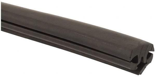 TRIM-LOK - 1.09 Wide x 100 Ft. Long, EPDM Rubber Locking Gasket - 1/4 Inch Panel Thickness, 1/4 Inch Window Panel Thickness - USA Tool & Supply