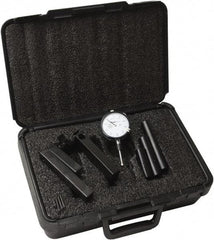 Moody Tools - 0.001" Graduation, 4" Max Meas, 0-100 Dial Reading, Dial Indicator & Base Kit - 0.001" Resolution - USA Tool & Supply