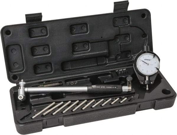 Moody Tools - 2 to 6" Dial Bore Gage - 203.2mm Gage Depth - USA Tool & Supply