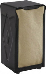 San Jamar - 3-3/4 x 4 x 7-1/2, Napkin Dispenser - Tabletop Tall Fold, Black - USA Tool & Supply