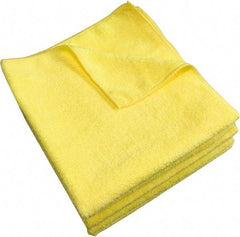 PRO-SOURCE - Reusable Microfiber Wipes - 14" x 14" Sheet Size, Yellow - USA Tool & Supply