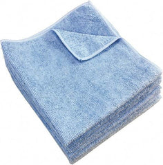 PRO-SOURCE - Reusable Microfiber Wipes - 14" x 14" Sheet Size, Blue - USA Tool & Supply