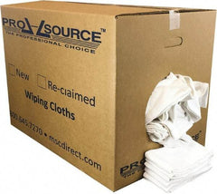 PRO-SOURCE - 25 Inch Long x 16 Inch Wide Virgin Cotton Surgical Towels - White, Huck Toweling, Lint Free, 50 Lbs. at 4 to 6 per Pound, Box - USA Tool & Supply