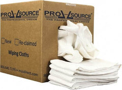 PRO-SOURCE - 25 Inch Long x 16 Inch Wide Virgin Cotton Surgical Towels - White, Huck Toweling, Lint Free, 5 Lbs. at 4 to 6 per Pound, Box - USA Tool & Supply