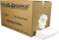 PRO-SOURCE - 12 Inch Long x 20 Inch Wide Virgin Cotton Diaper Rags - White, Lint Free, 25 Lbs. at 2 to 4 per Pound, Box - USA Tool & Supply