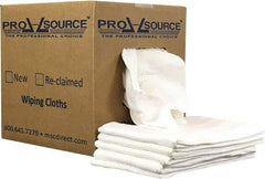 PRO-SOURCE - 12 Inch Long x 20 Inch Wide Virgin Cotton Diaper Rags - White, Lint Free, 5 Lbs. at 2 to 4 per Pound, Box - USA Tool & Supply