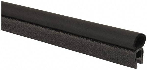 TRIM-LOK - 1/4 Inch Thick x 0.42 Inch Wide, PVC/EPDM, Trim Seal Wear Strip - 1/4 Inch Wide - USA Tool & Supply