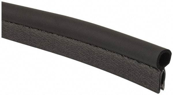 TRIM-LOK - 1/8 Inch Thick x 0.3 Inch Wide, PVC/EPDM, Trim Seal Wear Strip - 1/8 Inch Wide - USA Tool & Supply