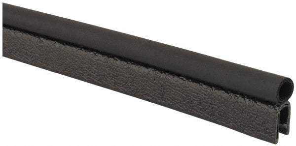 TRIM-LOK - 3/16 Inch Thick x 0.36 Inch Wide, PVC/EPDM, Trim Seal Wear Strip - 3/16 Inch Wide - USA Tool & Supply