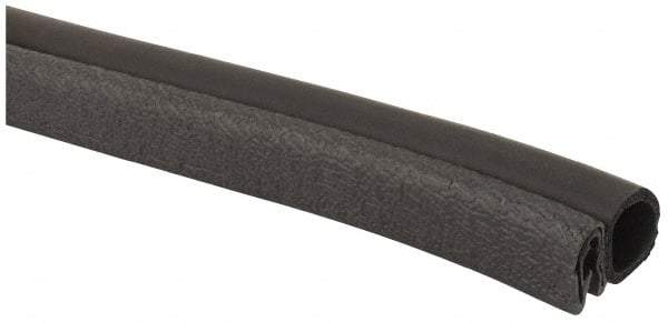 TRIM-LOK - 1/8 Inch Thick x 0.3 Inch Wide, PVC/EPDM, Trim Seal Wear Strip - 1/8 Inch Wide - USA Tool & Supply