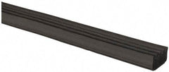TRIM-LOK - 5/8 Inch Thick x 5/8 Wide x 100 Ft. Long, EPDM Rubber Ribbed Seal with Acrylic - USA Tool & Supply