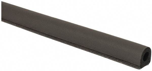 TRIM-LOK - 1/2 Inch Thick x 1/2 Wide x 100 Ft. Long, EPDM Rubber D Section Seal with Tape - USA Tool & Supply