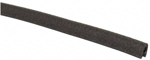 TRIM-LOK - 1/16 Inch Thick x 0.23 Wide x 100 Ft. Long, EPDM Rubber Edge Trim - Pebble Texture - USA Tool & Supply