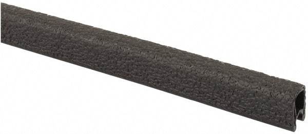 TRIM-LOK - 3/16 Inch Thick x 0.36 Wide x 250 Ft. Long, EPDM Rubber Edge Trim - Leather Texture - USA Tool & Supply