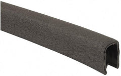 TRIM-LOK - 1/2 Inch Thick x 0.67 Wide x 25 Ft. Long, EPDM Rubber Jumbo Edge Trim - Pebble Texture - USA Tool & Supply